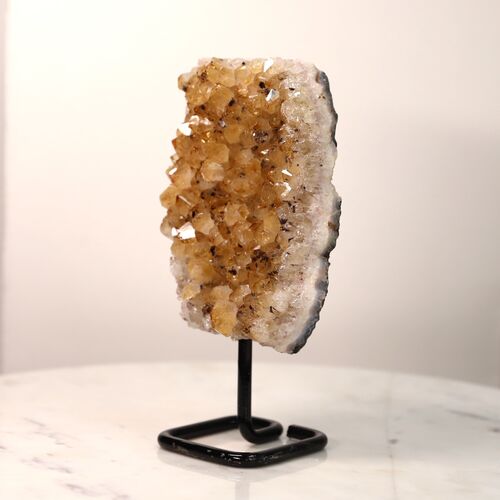 Citrine Free Standing Geode