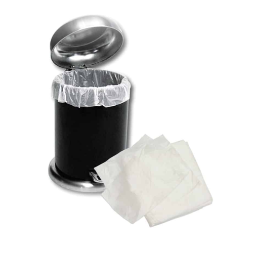 Pedal Bin Liners - White - Case 1000