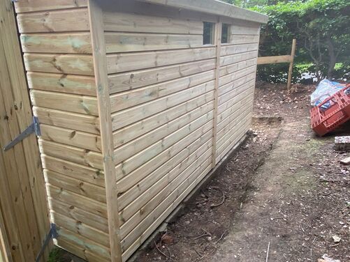 #015 12x11 Apex Shed with Log Store