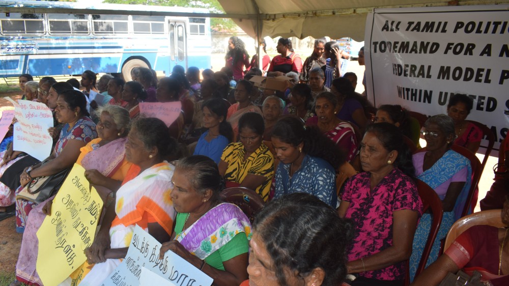 வடக்கு கிழக்கு ஒருங்கிணைப்புக் குழுவின்  இறுதிநாள் போராட்ட நிகழ்வு