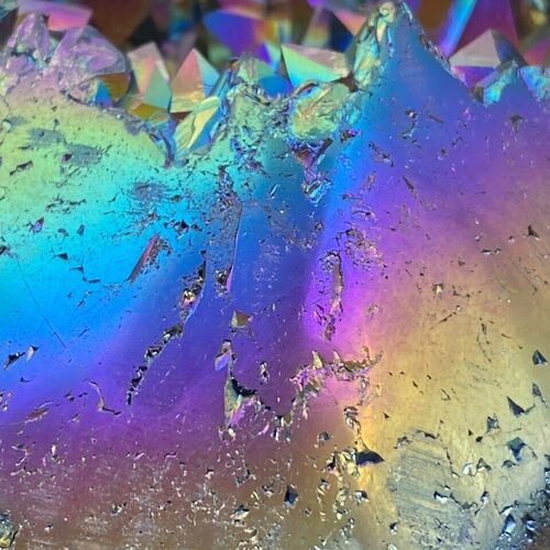 Titanium Amethyst Geode Crystal