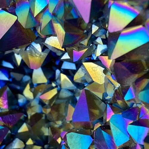 Titanium Amethyst Geode Crystal