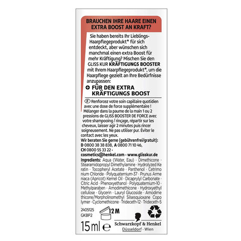 Schwarzkopf Gliss Kur Hair Repair Strengthening Booster 15ml