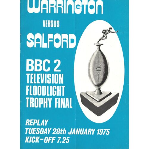 BBC2 Floodlight Competition Final Rugby League Programmes
