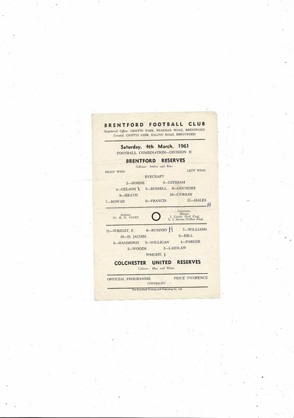 Many more Football Programmes listed today