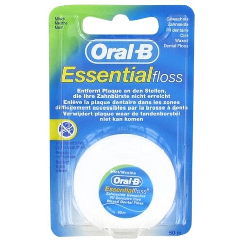 Oral B Essential Floss 50m Unwaxed