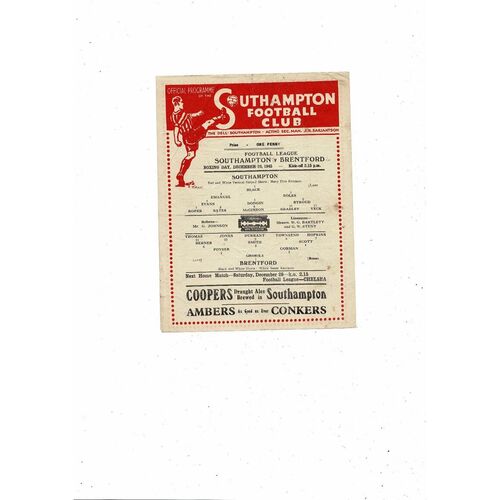 Southampton Home Football Programmes