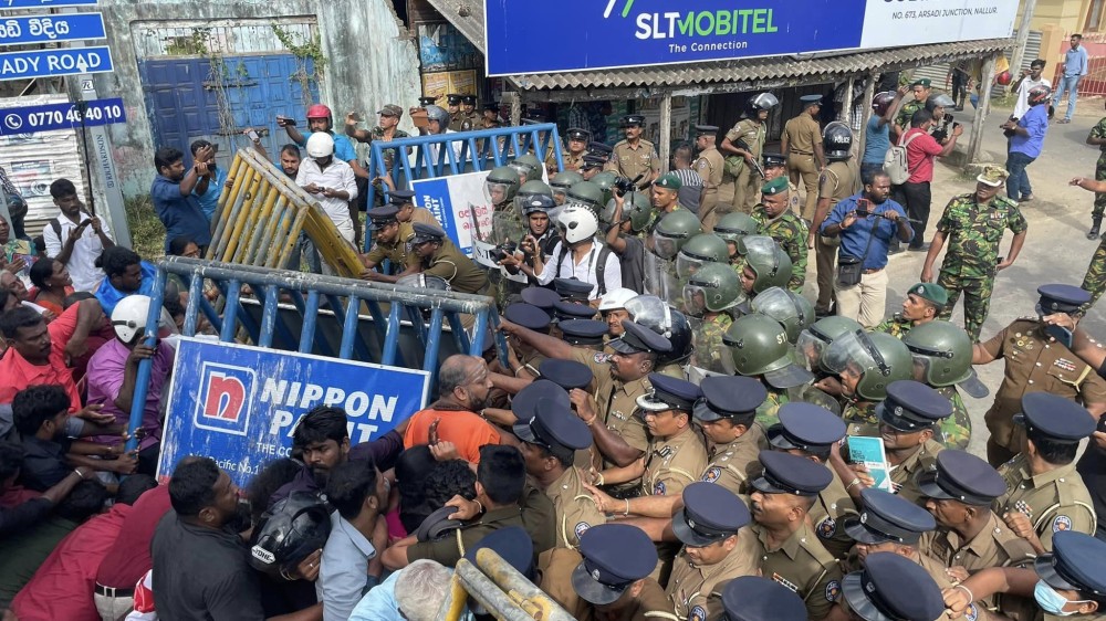 பல்கலைக்கழக மாணவர்கள் முன்னெடுத்த ஆர்ப்பாட்டம்