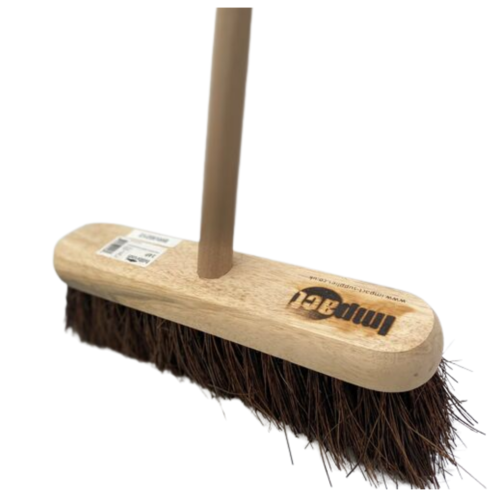 12" Stiff Brush complete with handle