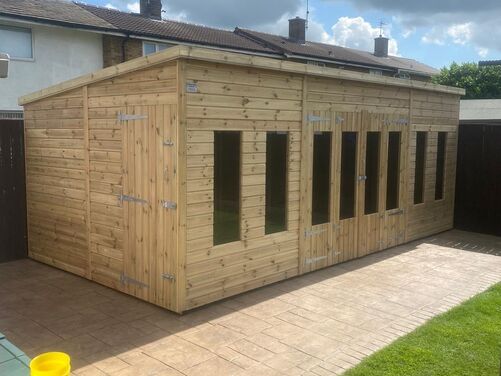 #SHP001 20x10 Pent Summer House