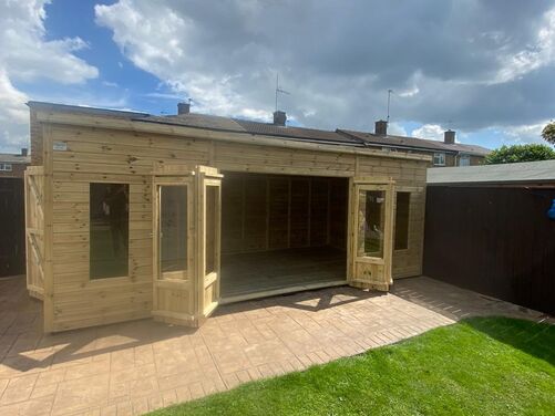 #SHP001 20x10 Pent Summer House