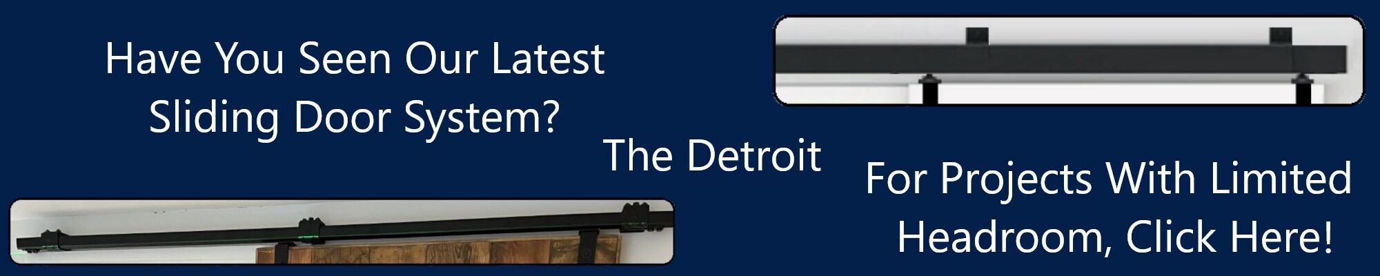 The Detroit Sliding Barn Door System Hardware