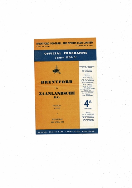 Latest Football Programmes Listed today