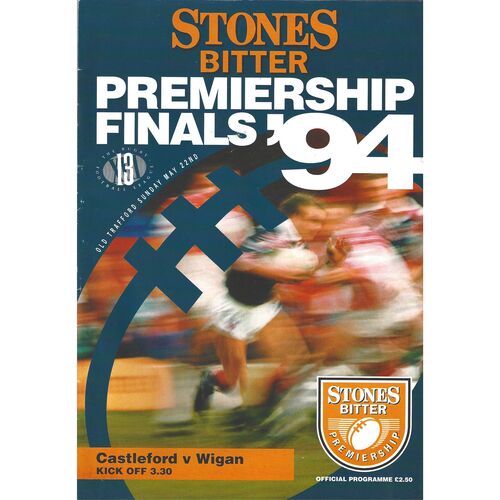 1994 Castleford v Wigan (22/05/1994) Rugby League Premiership Trophy Final Programme
