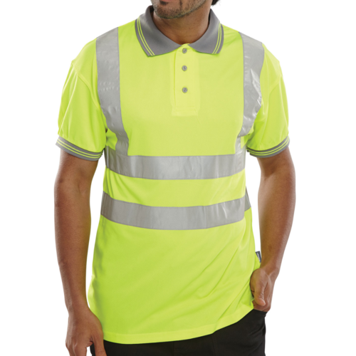 Polo Shirt Short Sleeved Orange or Yellow