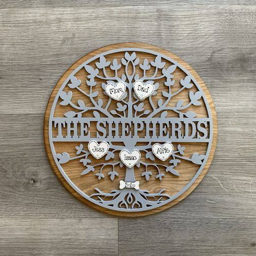 Tree Of Life Family Tree Monogram