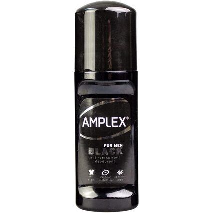 Amplex Anti-Perspirant 24hr Roll on For Men - Black - 50ml