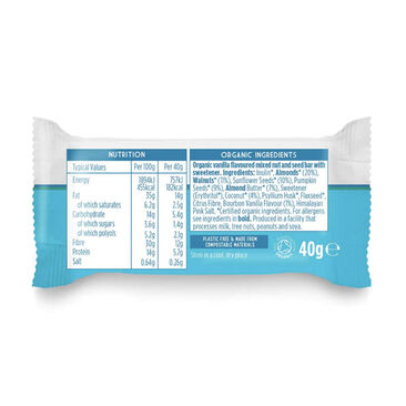 Keto Bar - Bourbon Vanilla by Planet Organic 40g