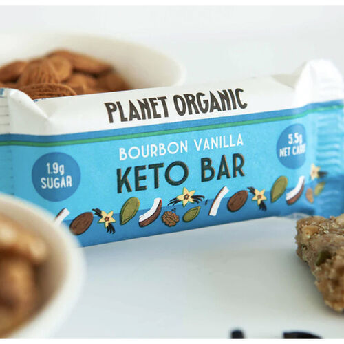 Keto Bar - Bourbon Vanilla by Planet Organic 40g