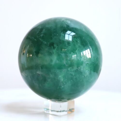 Green Fluorite Polished Sphere