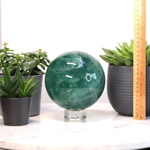 Green Fluorite Polished Sphere