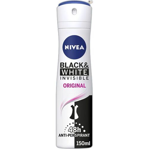 Nivea Black & White Original Anti-Perspirant Deodorant Spray 150ml