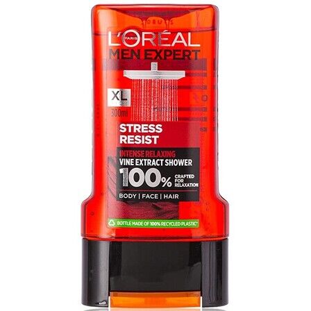L'Oreal Men Expert Stress Resist Shower Gel for Men, 300 ml