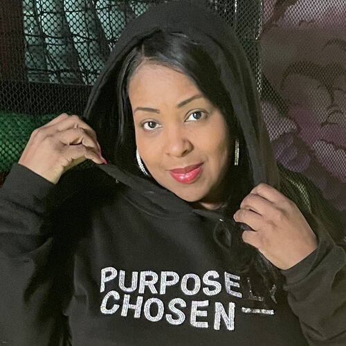 Custom Made Purposely Chosen Rhinestone Hoodie