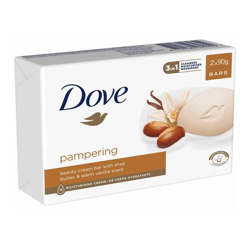 Dove Shea Butter Beauty Cream Bar Of Soap 2X90g