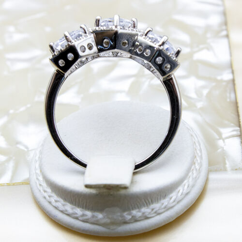 925 Sterling Silver Ring Plated in Rhodium