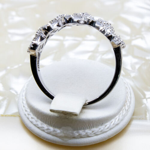 925 Sterling Silver Ring Plated in Rhodium