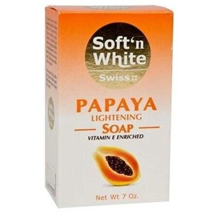 Soft N White Papaya Soap 200g