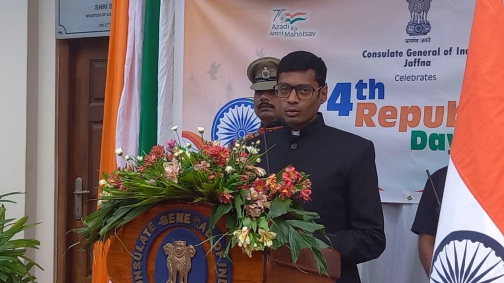 யாழ்ப்பாணத்தில் இந்தியாவின் 74 ஆவது குடியரசு தின நிகழ்வு