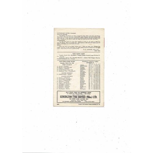 1962/63 Brentford v Aldershot Football Programme - many autographs