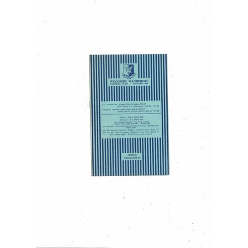 Non League FA Amateur Cup Football Programmes