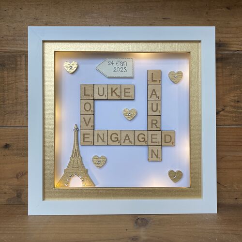 Engaged in Paris frame