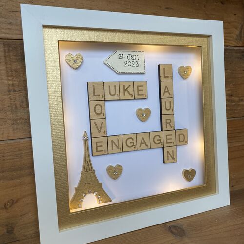 Engaged in Paris frame