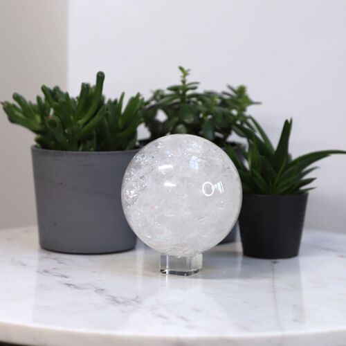 Lemurian Quartz Sphere