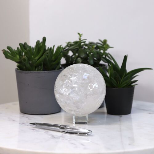 Lemurian Quartz Sphere