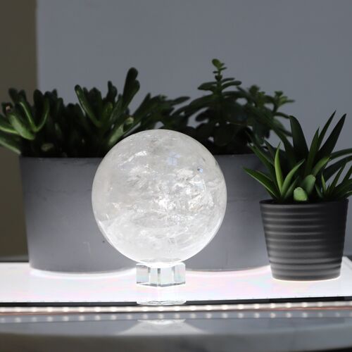 Lemurian Quartz Sphere