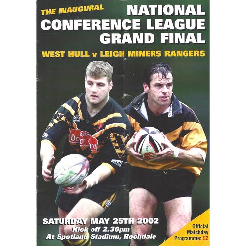 BARLA National Conference League Grand Final Programmes