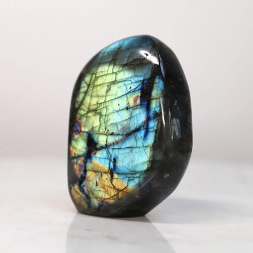 Labradorite, Pyrite & Amethyst Freeform Set