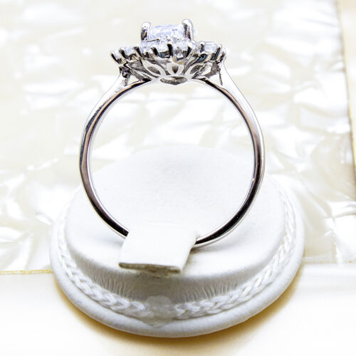 925 Sterling Silver Ring Plated in Rhodium