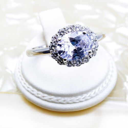 925 Sterling Silver Ring with Natural Gem Stones