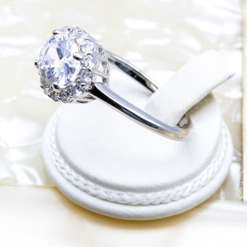 925 Sterling Silver Ring with Natural Gem Stones