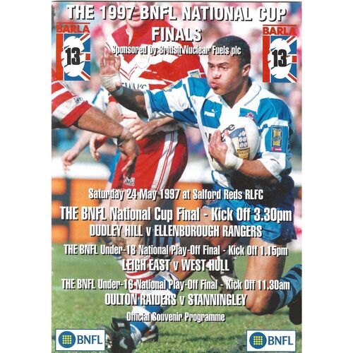 1997 Dudley Hill v Ellenborough Rangers (24/05/1997) BARLA B.N.F.L National Cup Final Rugby League Programme
