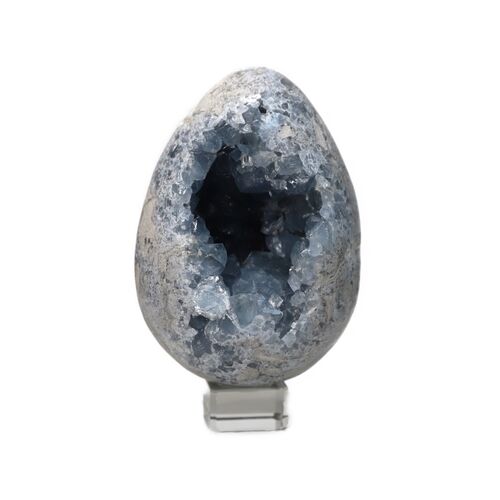 Celestite Egg Geode Crystal