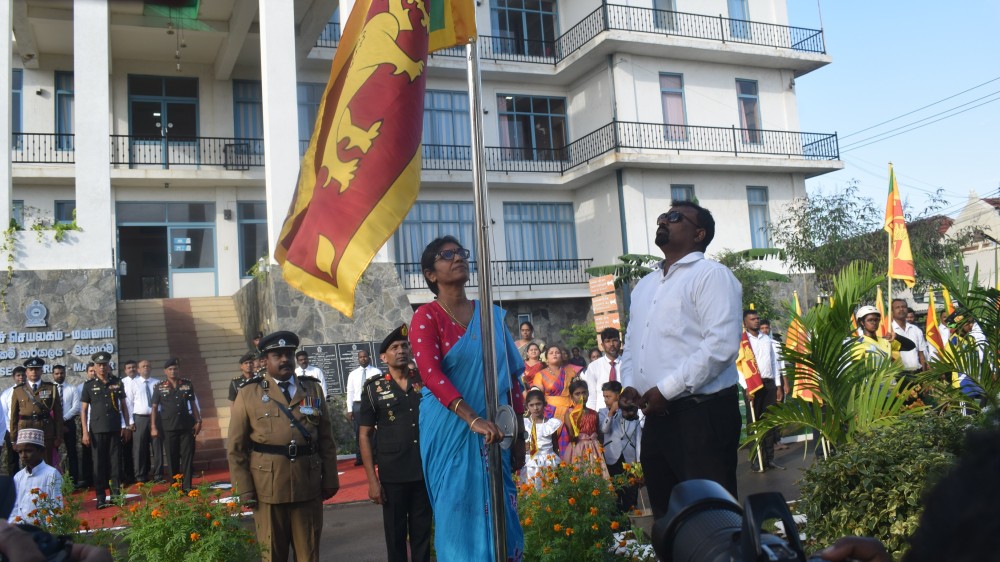 மன்னார் மாவட்ட செயலகத்தில் சுதந்திர தின விழா