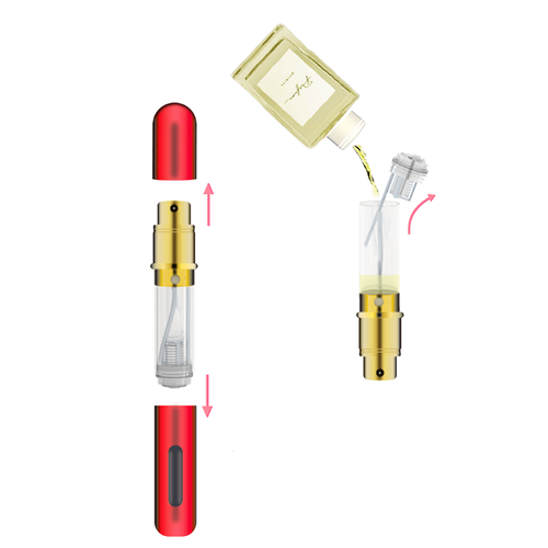 5ml Aluminium Refillable Filled Atomiser