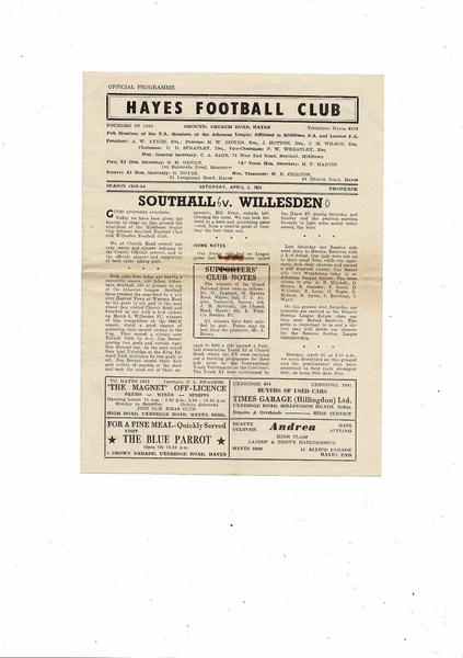 Many more Football Programmes listed today